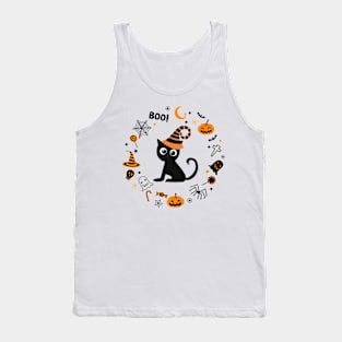 Halloween kitten BOO Tank Top